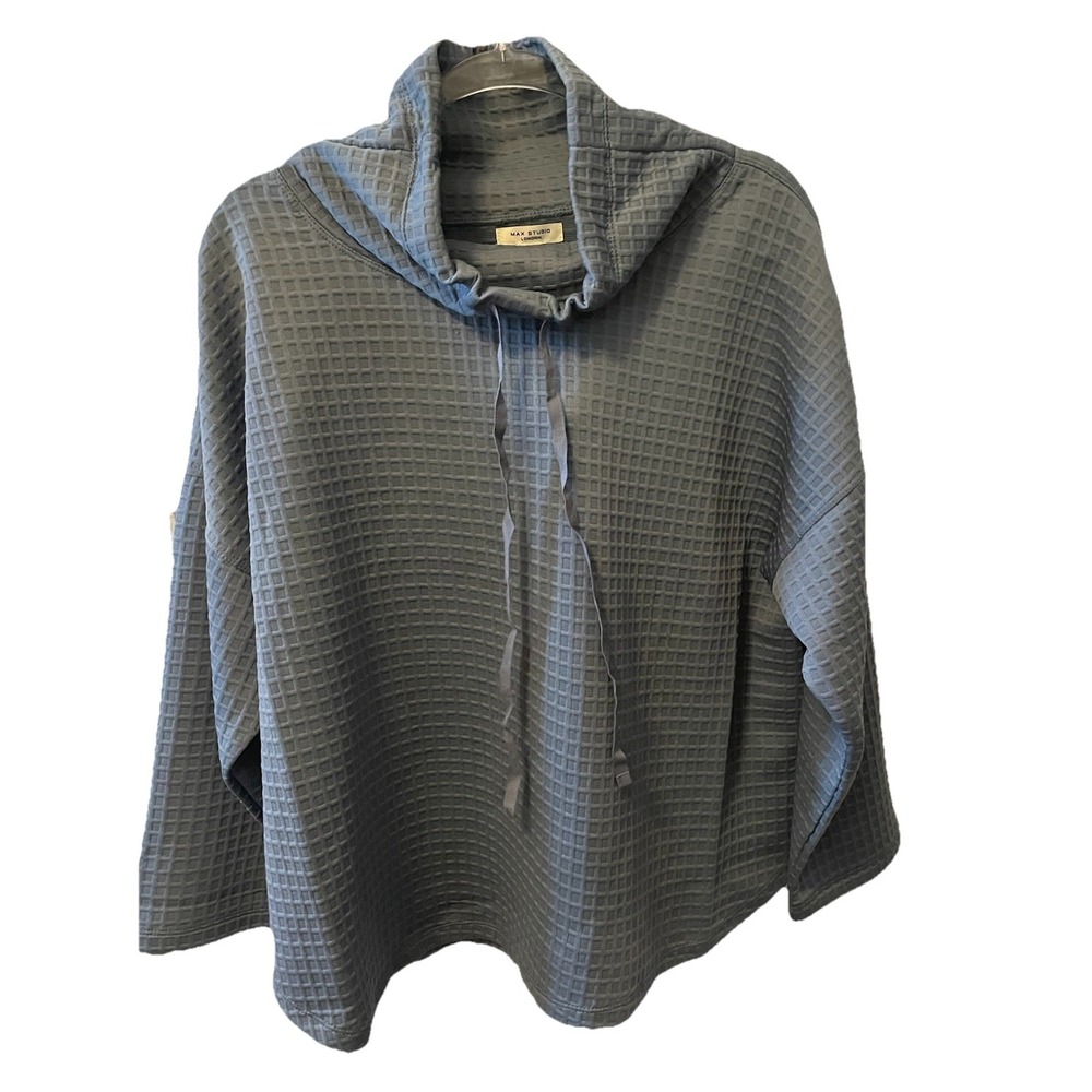 Max Studio Blue Cowl Neck Sweater